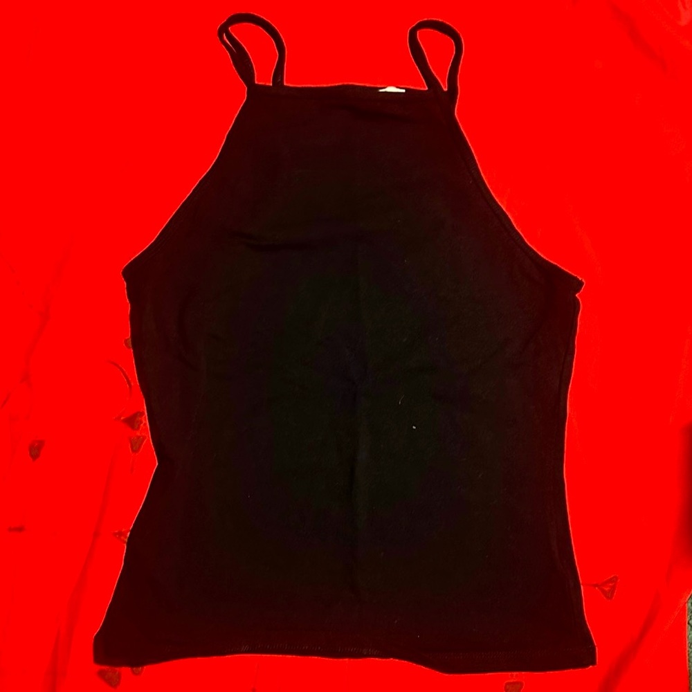 Express Black Neck Tank Top